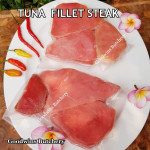 TUNA fillet steak boneless fish frozen +/- 3/4" 2cm (price/pack 500gr 3pcs)